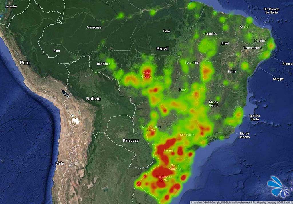 Geo-spatial Heatmaps